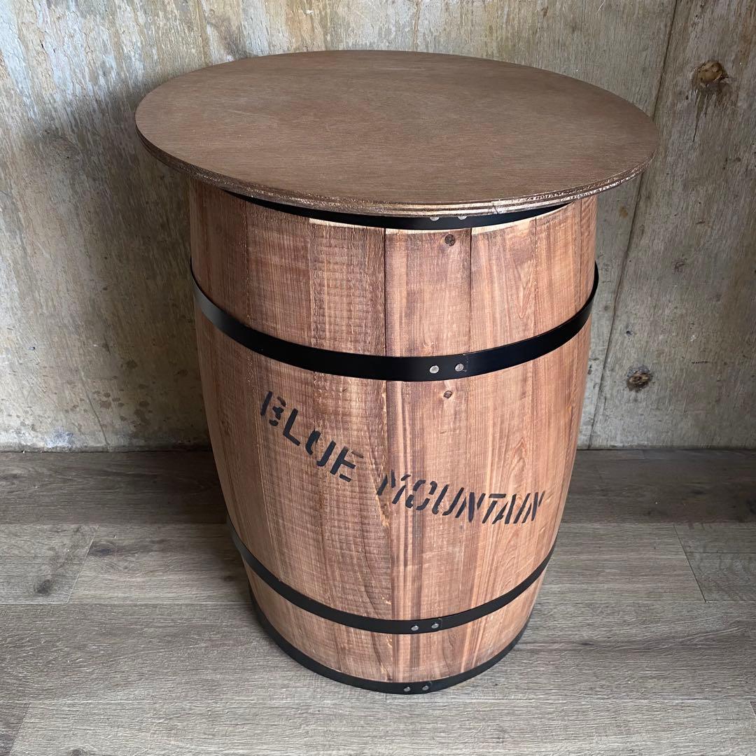 樽テーブル　バレルテーブル　ブルーマウンテン　大　②