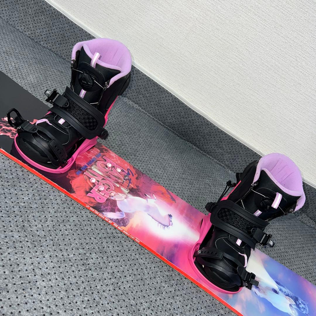 7-８回使用 キッズスノーボード 125cm CAPITA×バイン×BOAブーツ