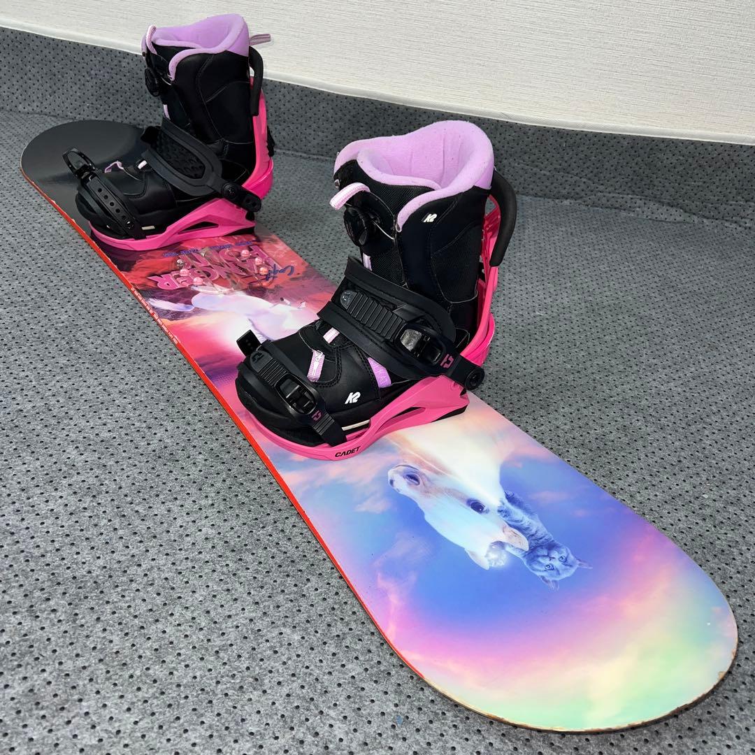 7-８回使用 キッズスノーボード 125cm CAPITA×バイン×BOAブーツ