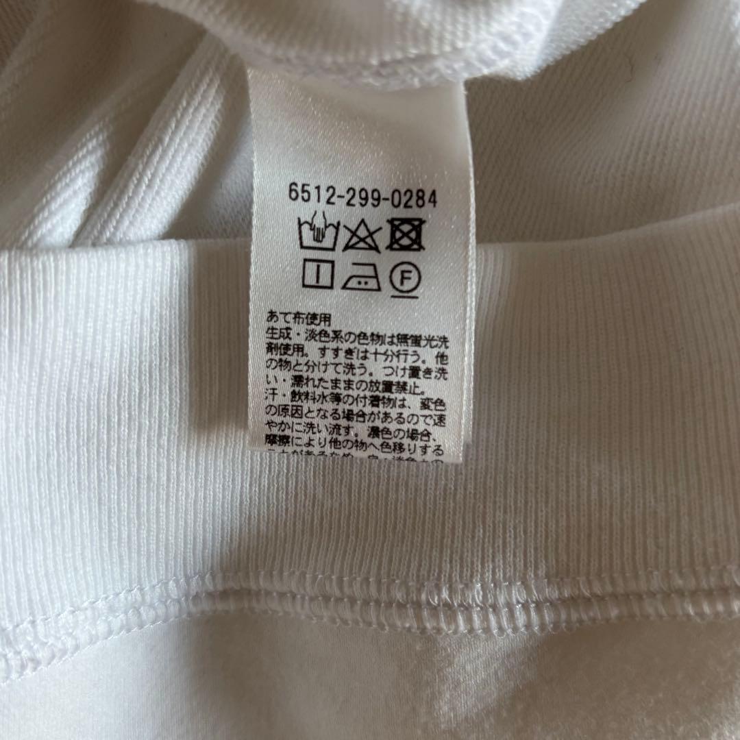 ドゥロワーDrawer トップス スウェット プルオーバー ロゴ刺繍 白 ぽわん