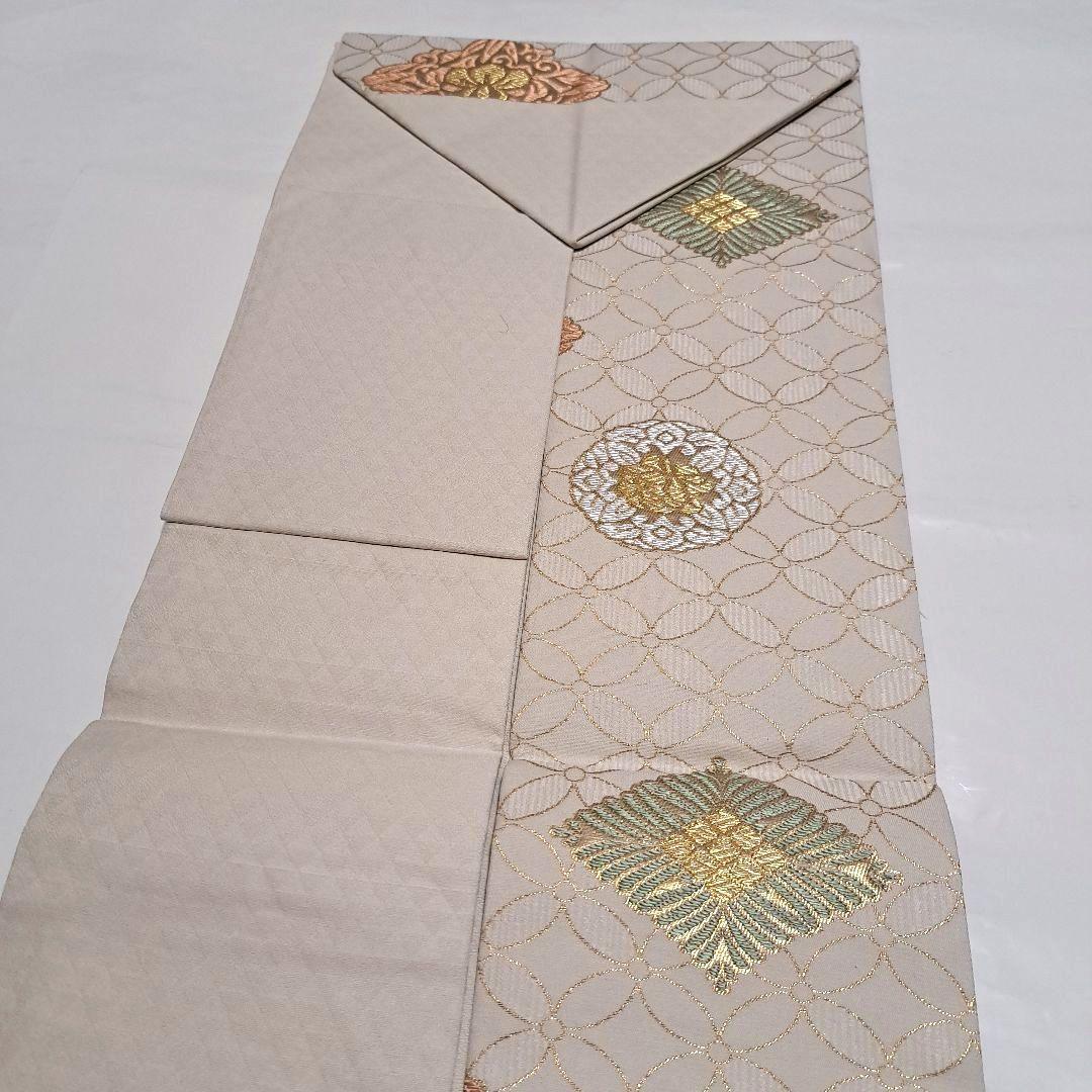 No.6022　名古屋帯　九寸　仕立済　正絹　着物　新品未使用