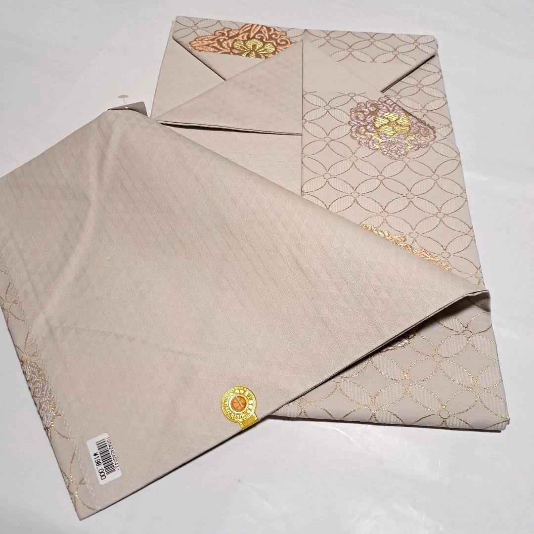 No.6022　名古屋帯　九寸　仕立済　正絹　着物　新品未使用