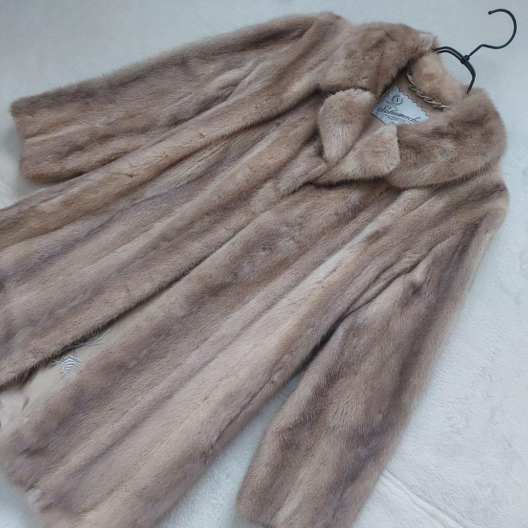 Schumacher✨ 毛皮 ロングコート 膝丈 Sサイズ