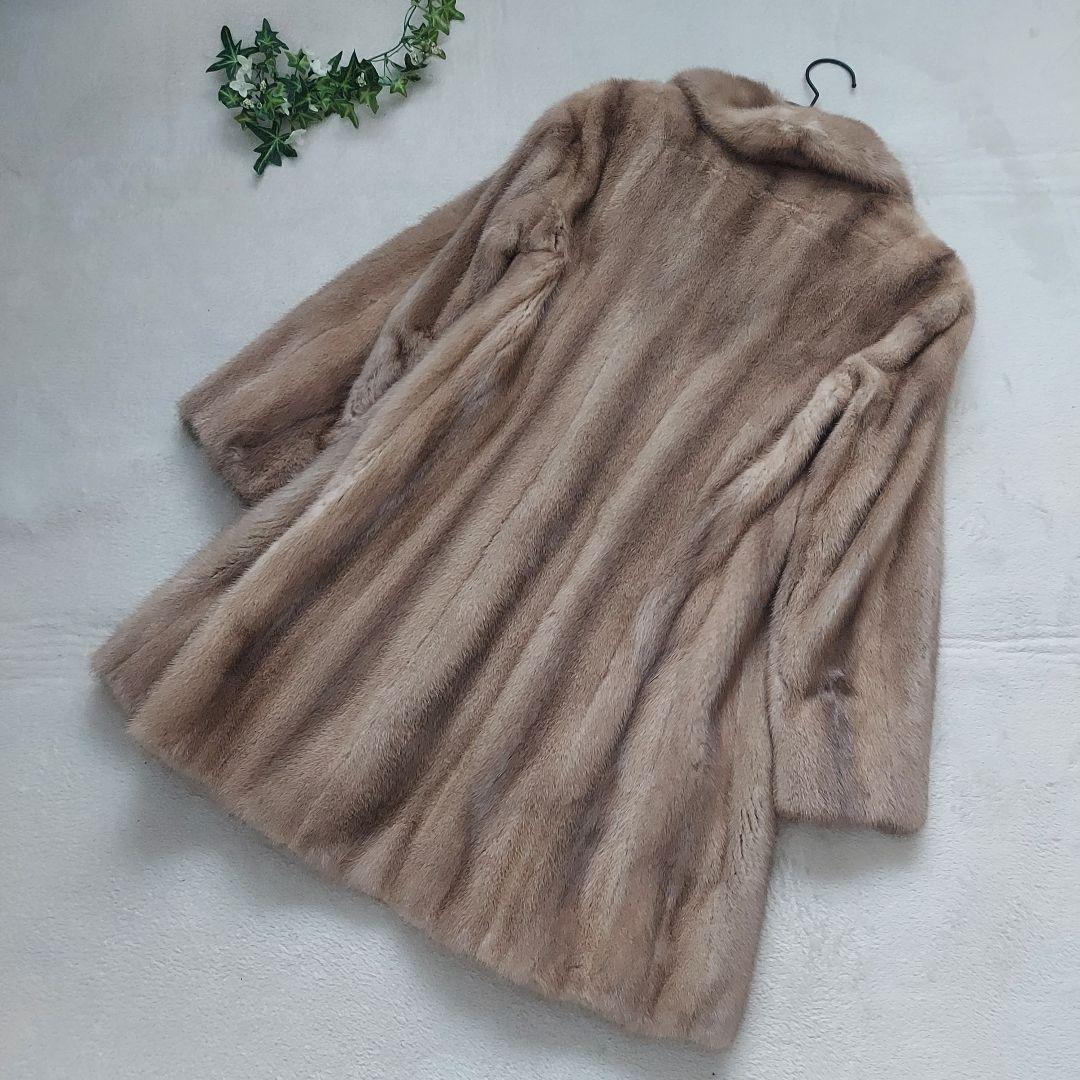 Schumacher✨ 毛皮 ロングコート 膝丈 Sサイズ