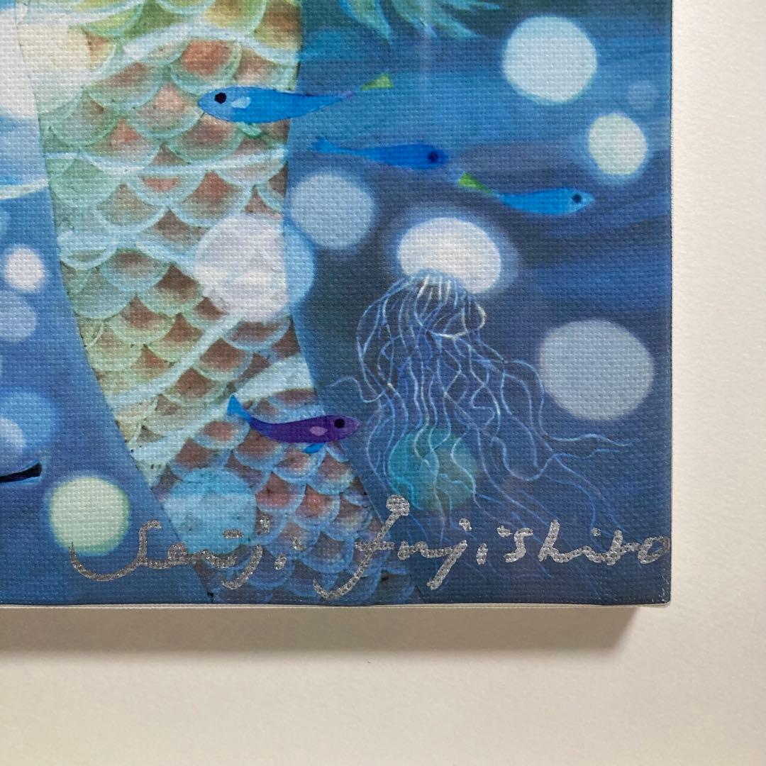 【美品】藤城清治「夕日の中の愛の奇蹟」キャンバスジクレー 直筆サイン 版画 絵画