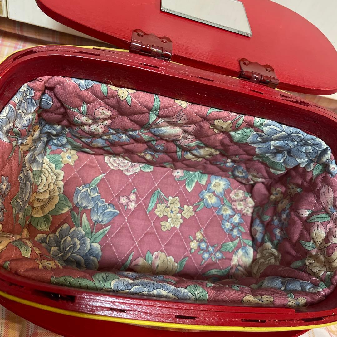 Caro-Nan カロナン　バスケット　カゴ　バッグ　鏡付き　アンティーク