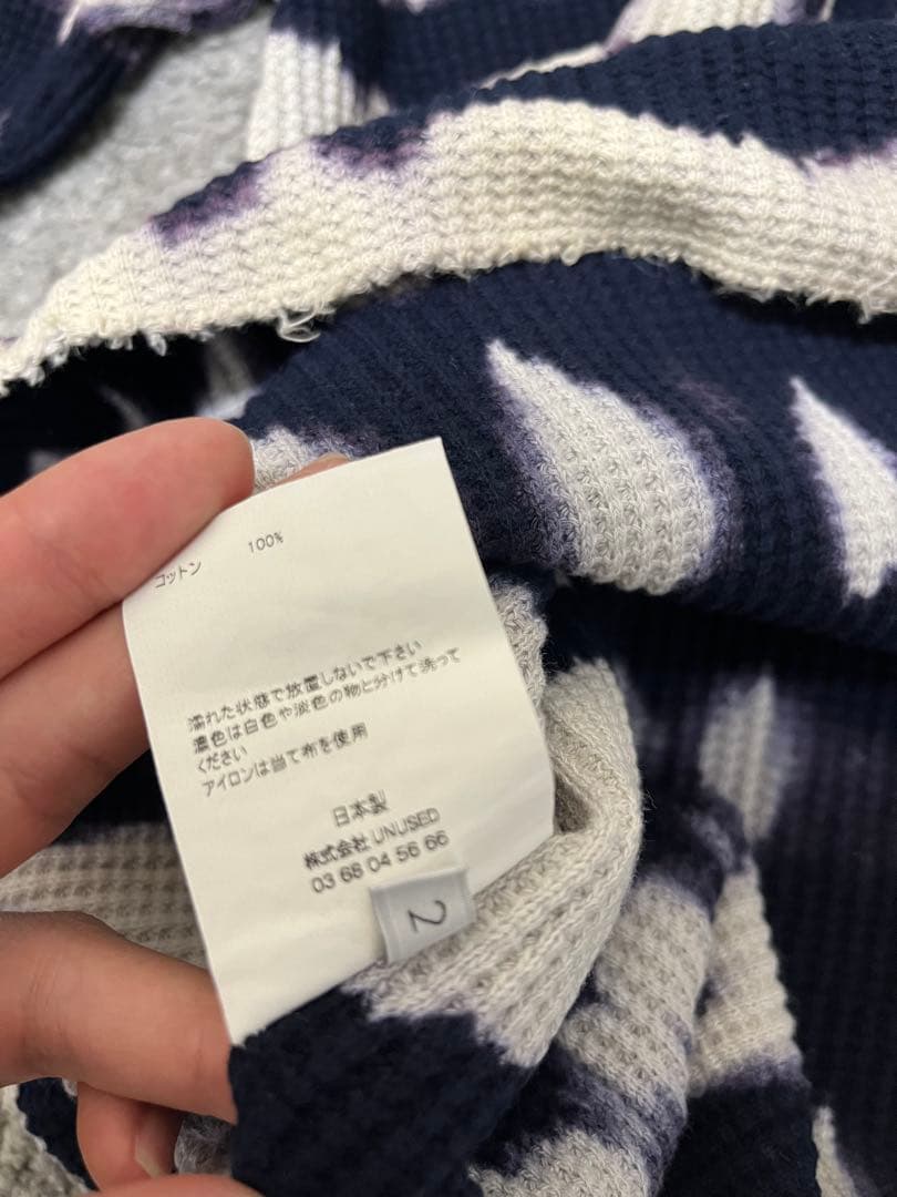 トップス UNUSED 21ss Long sleeve tie dye t-shirt