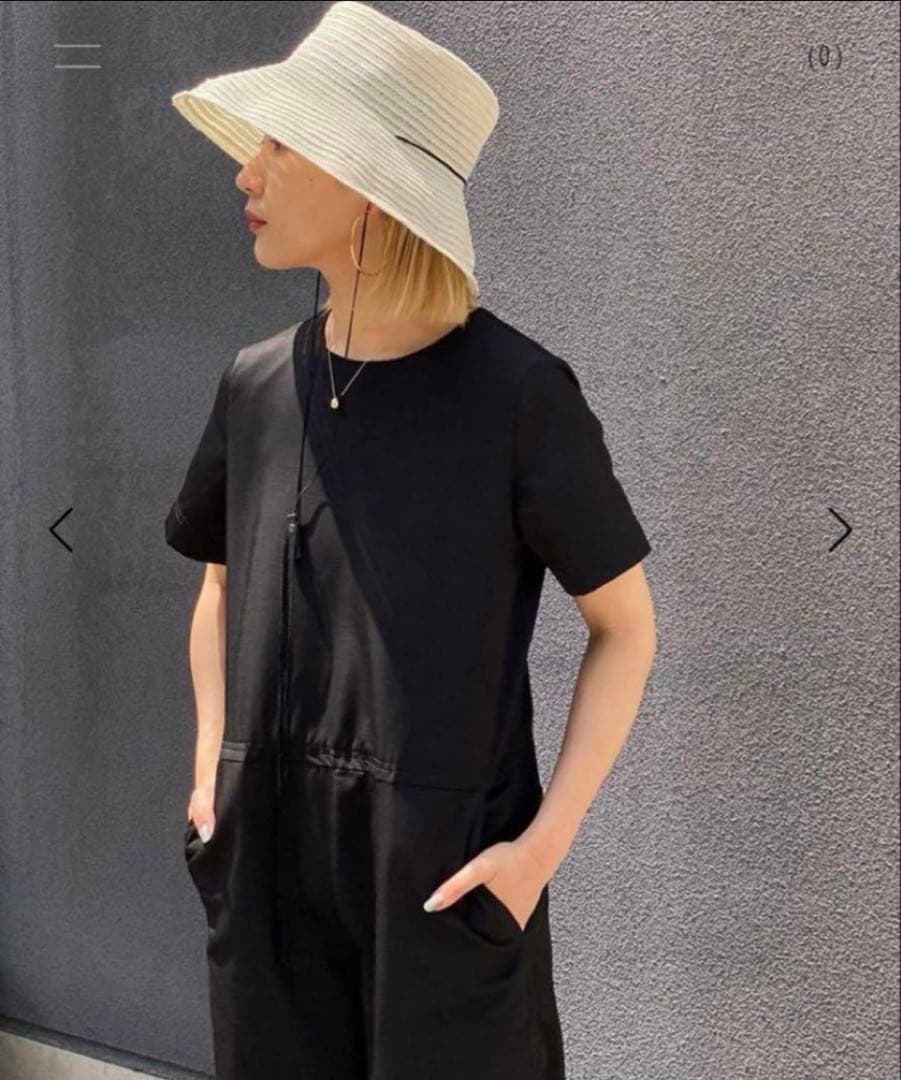 新品odayful / トゥデイフル ハーフスリーブワイドコンビネゾン／36