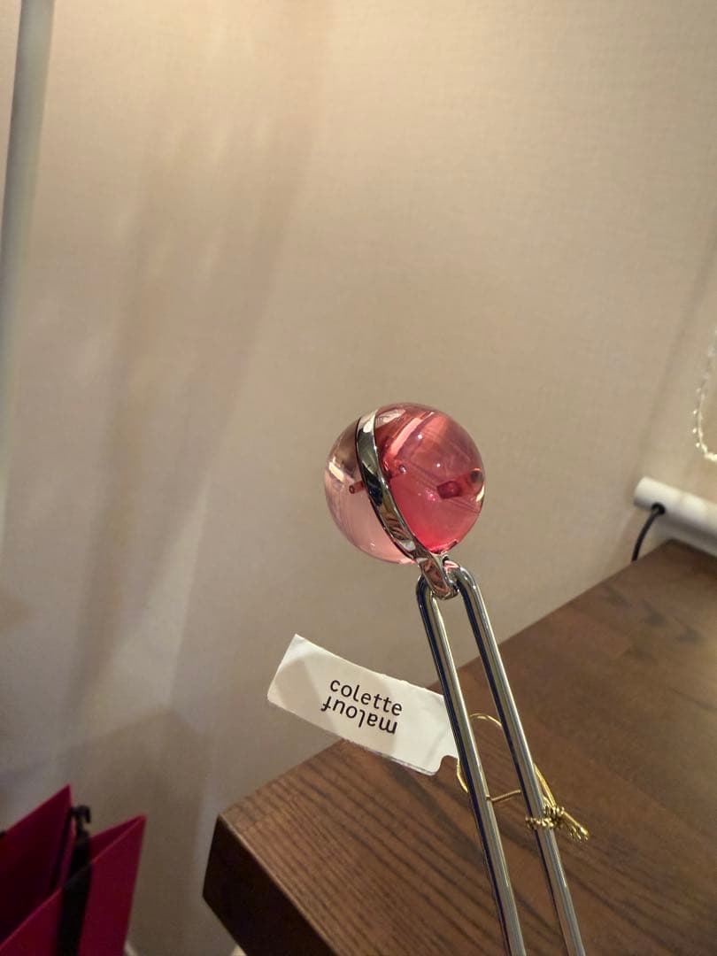 陽子・コレットマルーフ・ブラック・ピンク・ヘアピン