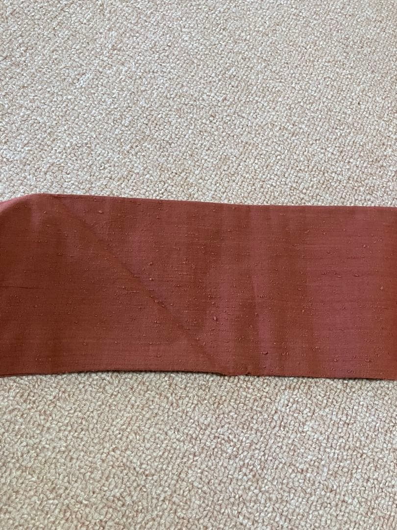 ③ 浦野理一　経節紬　名古屋帯　訳あり　汚れあり