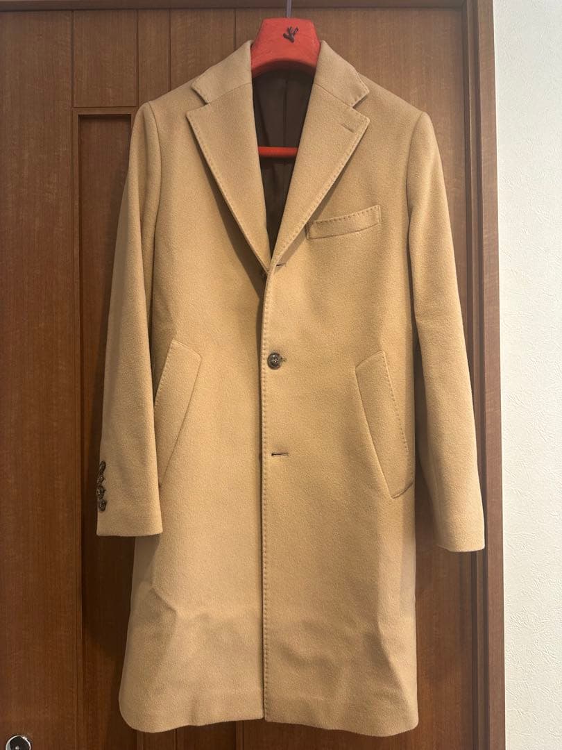 ストラスブルゴ⭐️バルバ‼️46⭐️キャメルコート‼️破格⭐️カシミア⭐️