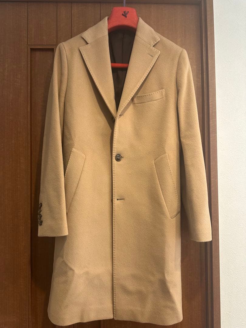 ストラスブルゴ⭐️バルバ‼️46⭐️キャメルコート‼️破格⭐️カシミア⭐️