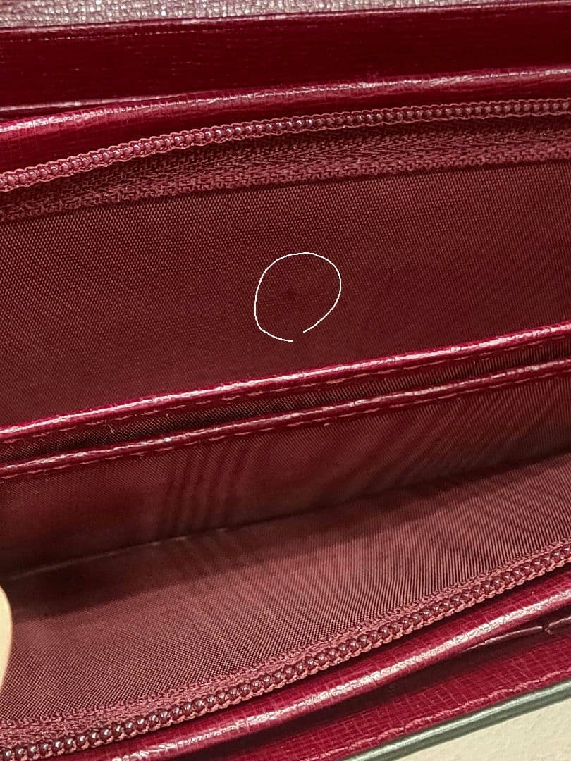 一度使用のみ極美品 FURLA 長財布 バビロン　ワインレッド　箱付き