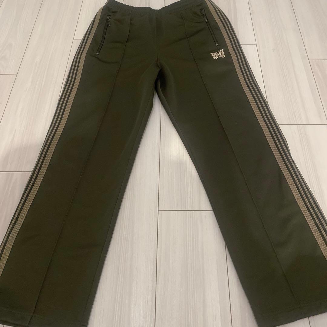 Needles トラックパンツ S ネイビー カーキ ストレート