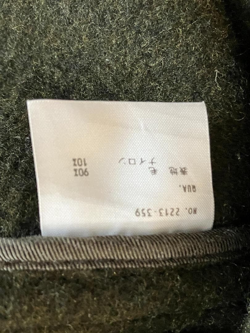 美品 LADMUSICIAN ロングダッフルコート オリーブ色