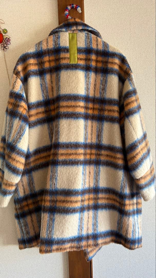sfide スフィーデ　チェック　ウール　コート　ジャケット　ブルゾン　アウター
