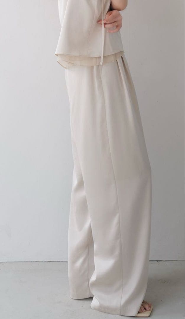 celon セロン　luxe satin wide pants