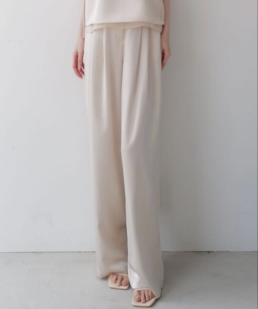 celon セロン　luxe satin wide pants