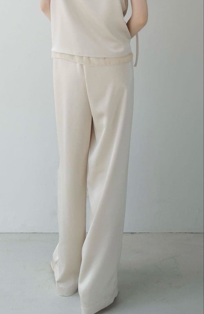 celon セロン　luxe satin wide pants