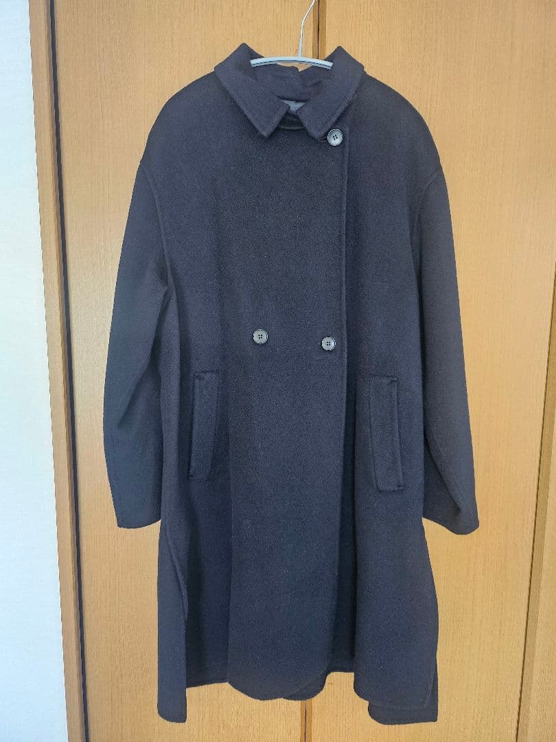 マンテコ ピュア ロングコート 23区 サイズ38 ブラック