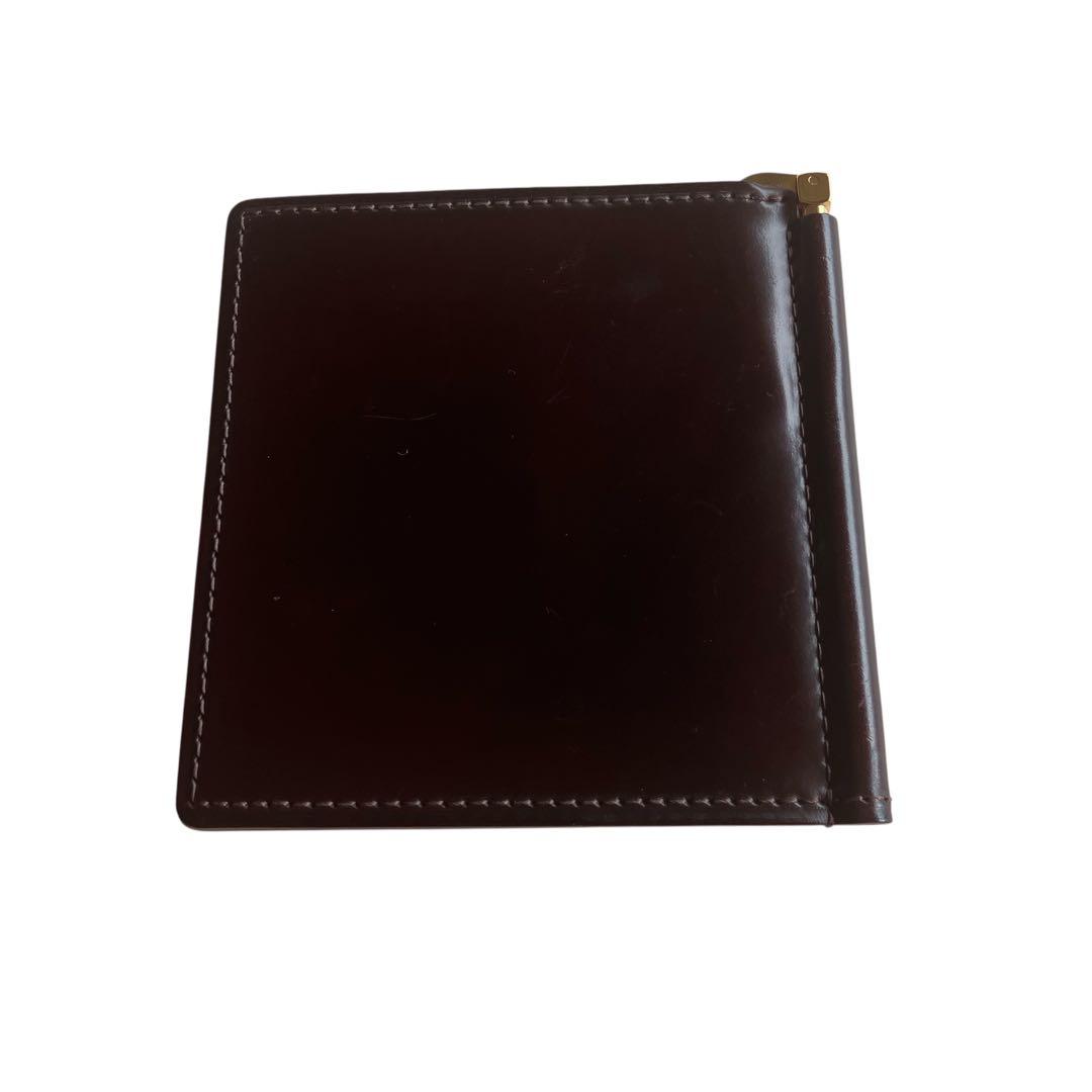 GANZO ガンゾ　マネークリップ　シェルコードバン　ホーウィン社　バーガンディ