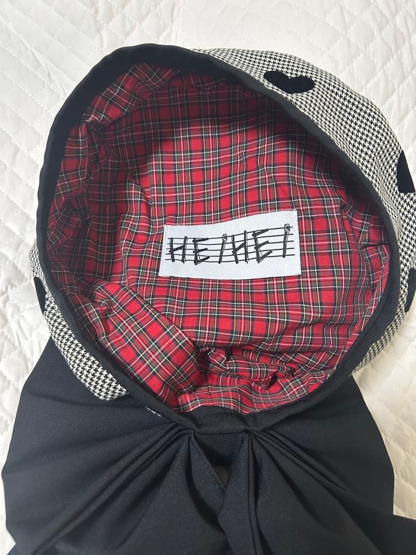 【HEIHEI】ハート柄リボン付きベレー帽【未使用】