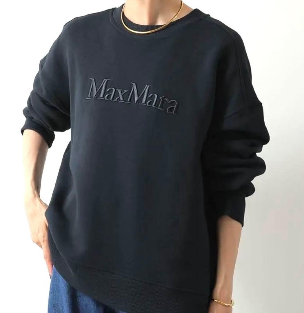 S Max Mara ネイビーマックスマーラ　 トレーナースウェット　MONZA