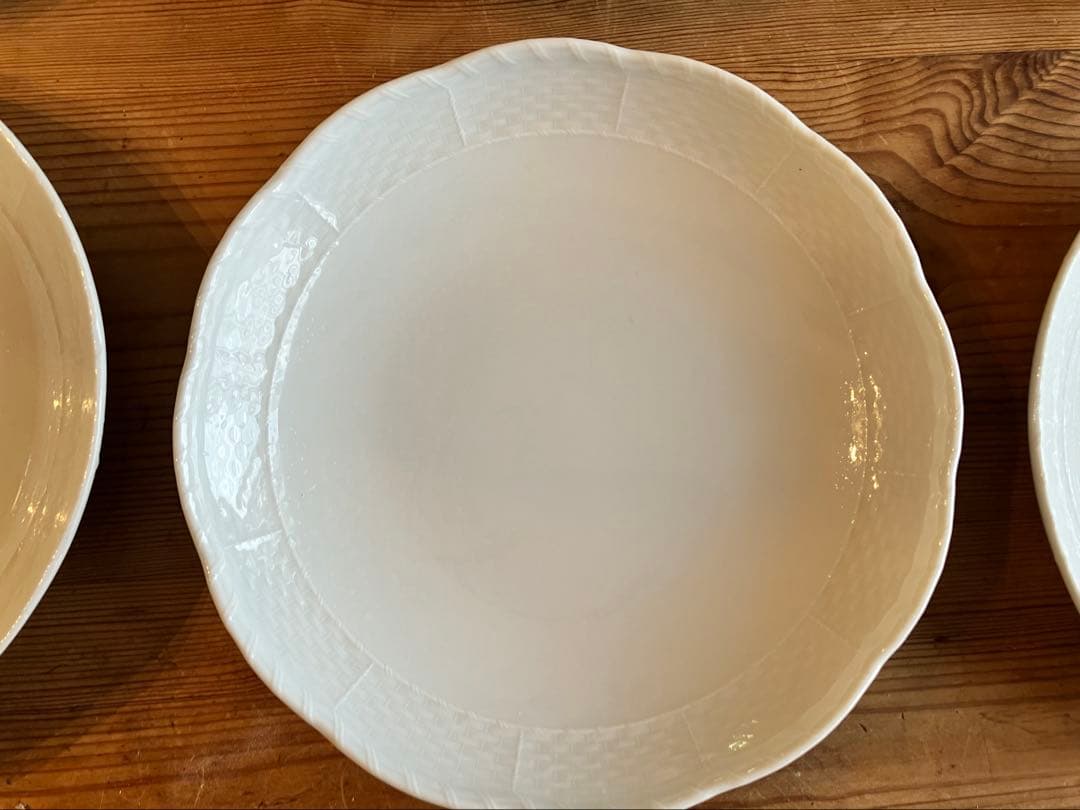 ジノリ　ベッキオホワイト　19ラウンドディッシュ×6