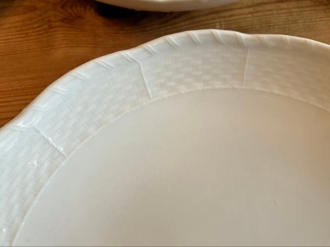 ジノリ　ベッキオホワイト　19ラウンドディッシュ×6