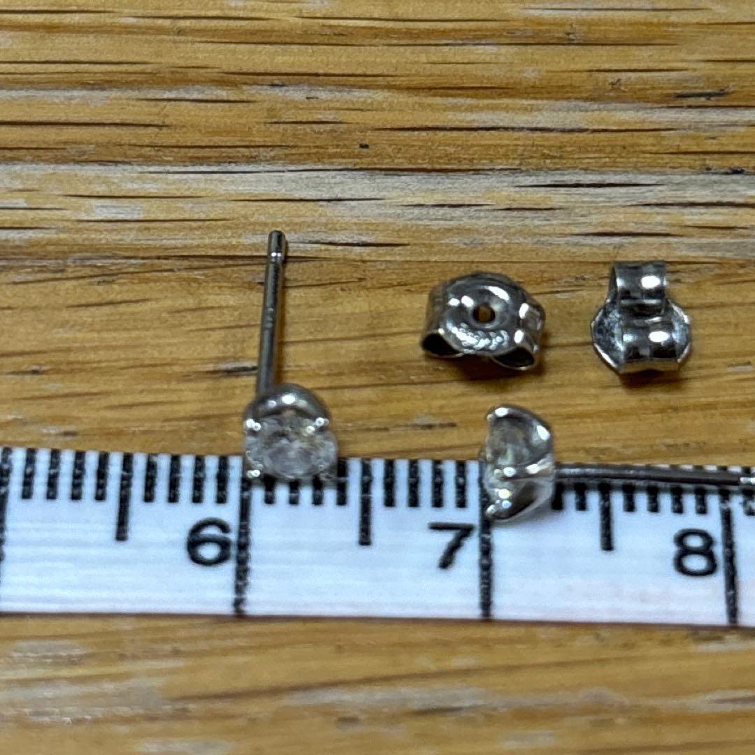 最終値下げ ヴァンドーム ダイヤモンド　0.36プラチナ キャトルピアス　大粒