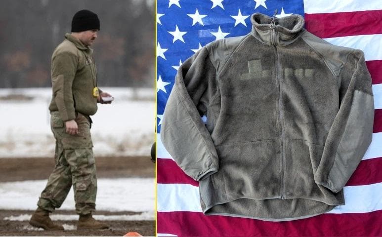 米軍実物　ポーラテックフリースジャケット　XL-L　コヨーテ ECWCS　140