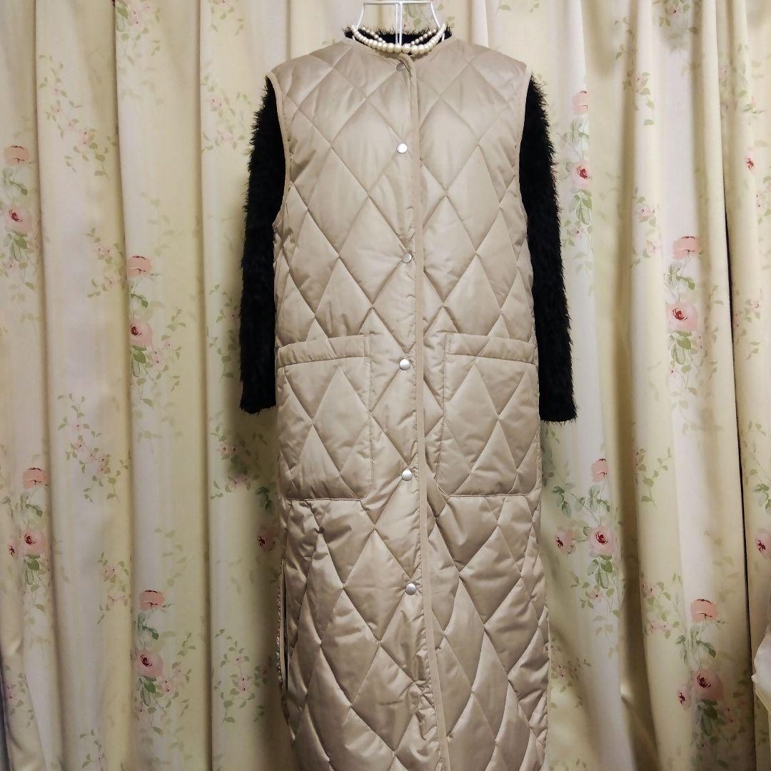 UNITED　ARROWS　キルティングロングベスト