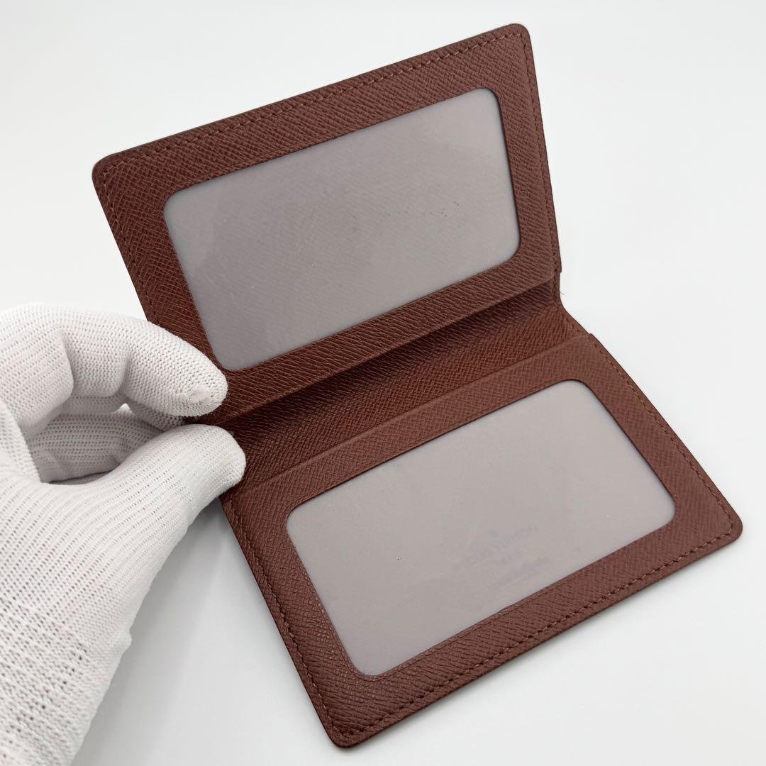 最高級美品 ルイヴィトン ポルト2カルトヴェルティカル モノグラム カードケース