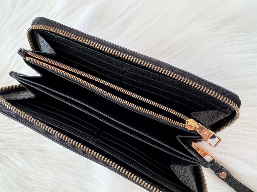 ルイヴィトン ジッピーウォレット モノグラム アンプラント ノワール