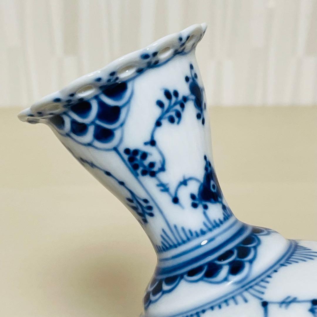 ロイヤルコペンハーゲン ブルーフルーテッド フルレース キャンドルスタンド