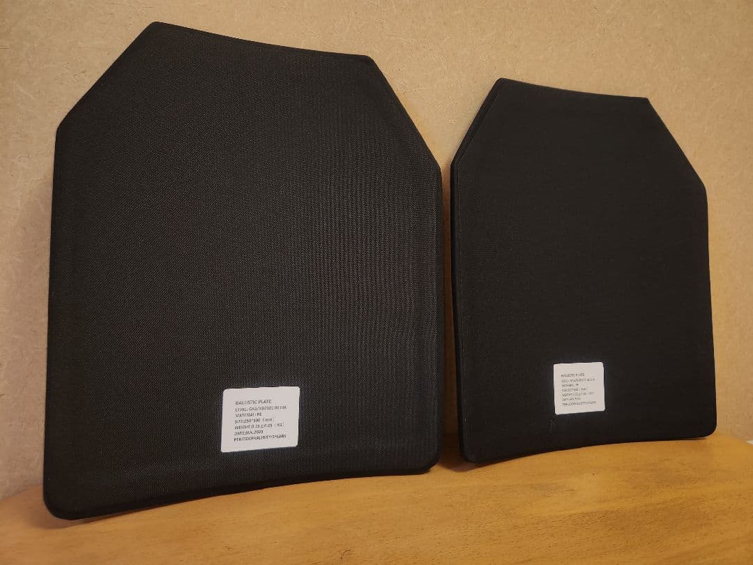 2025年1月製造 NIJ-ⅢA レベル3A 防弾プレート 2枚セット