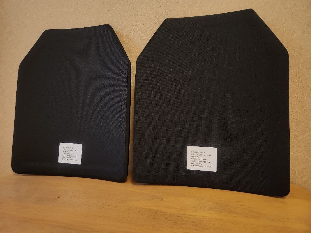 2025年1月製造 NIJ-ⅢA レベル3A 防弾プレート 2枚セット