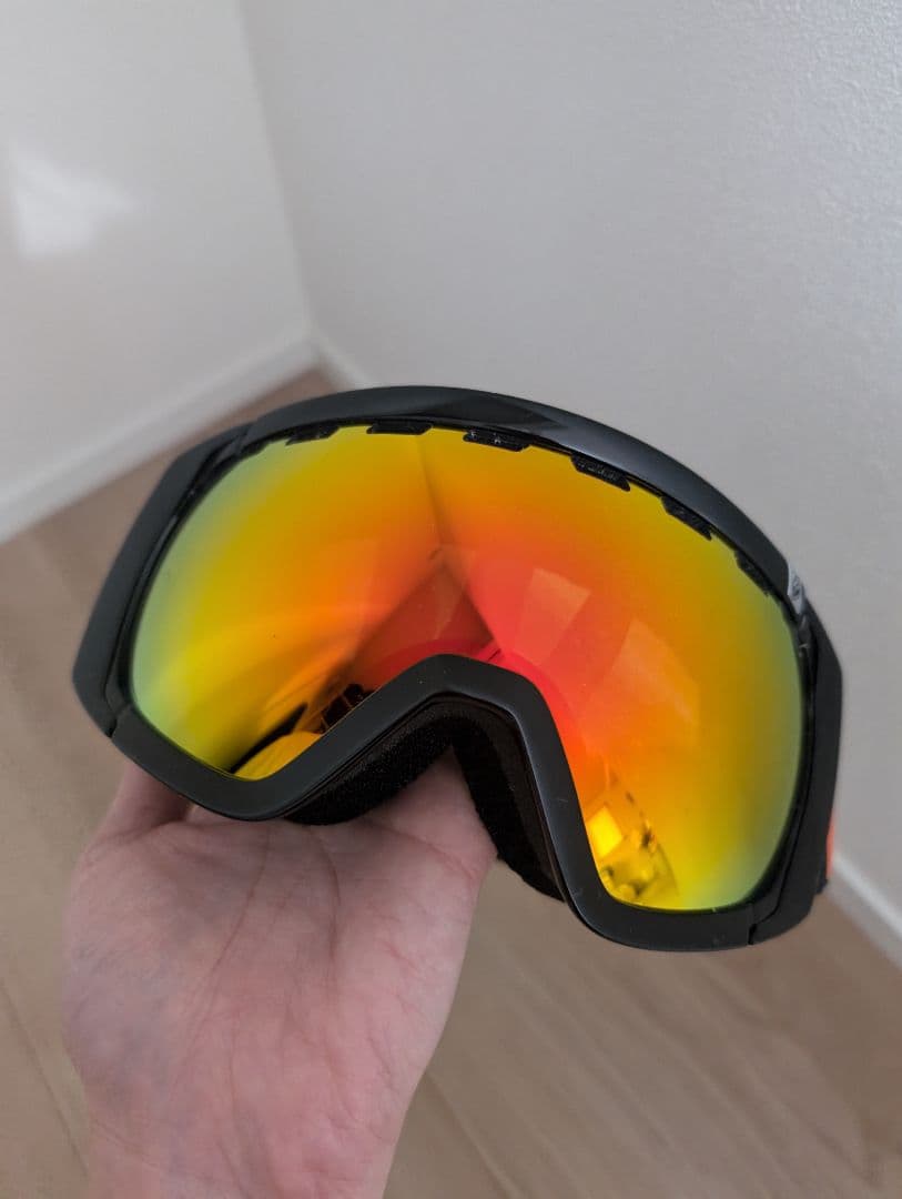 DRAGON　スノーゴーグル ミラー 予備レンズ付　オレンジ