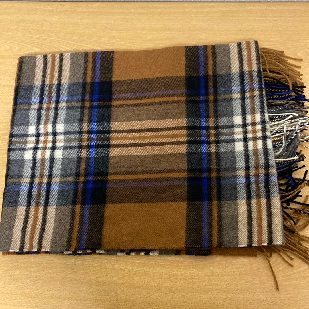 Johnstons of Elgin チェックマフラー Fサイズ