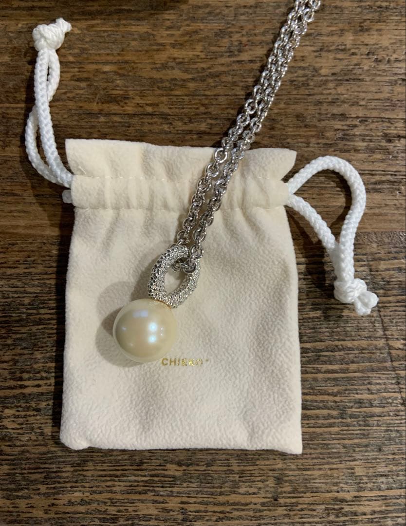 ⭐︎中古品⭐︎CHIEKO + パールネックレス シルバー