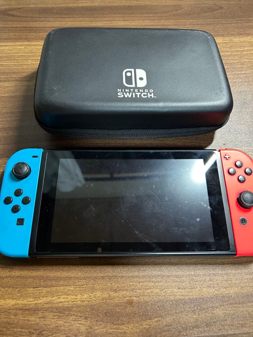 Nintendo Switch 本体 青/赤 ケース付き