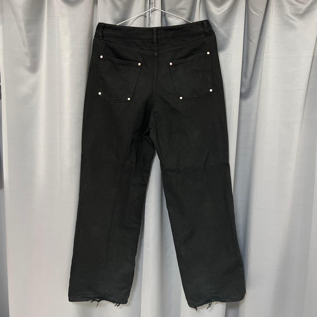 パンツ paxforpax SEMI WIDE PANTS(BLACK) size2