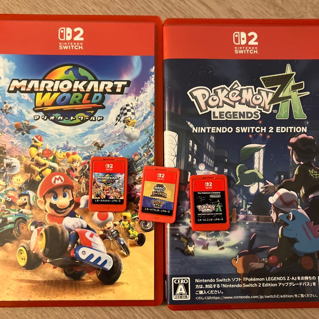 switch2 マリオカートワールド　ポケモンza マリオパーティジャンボリー