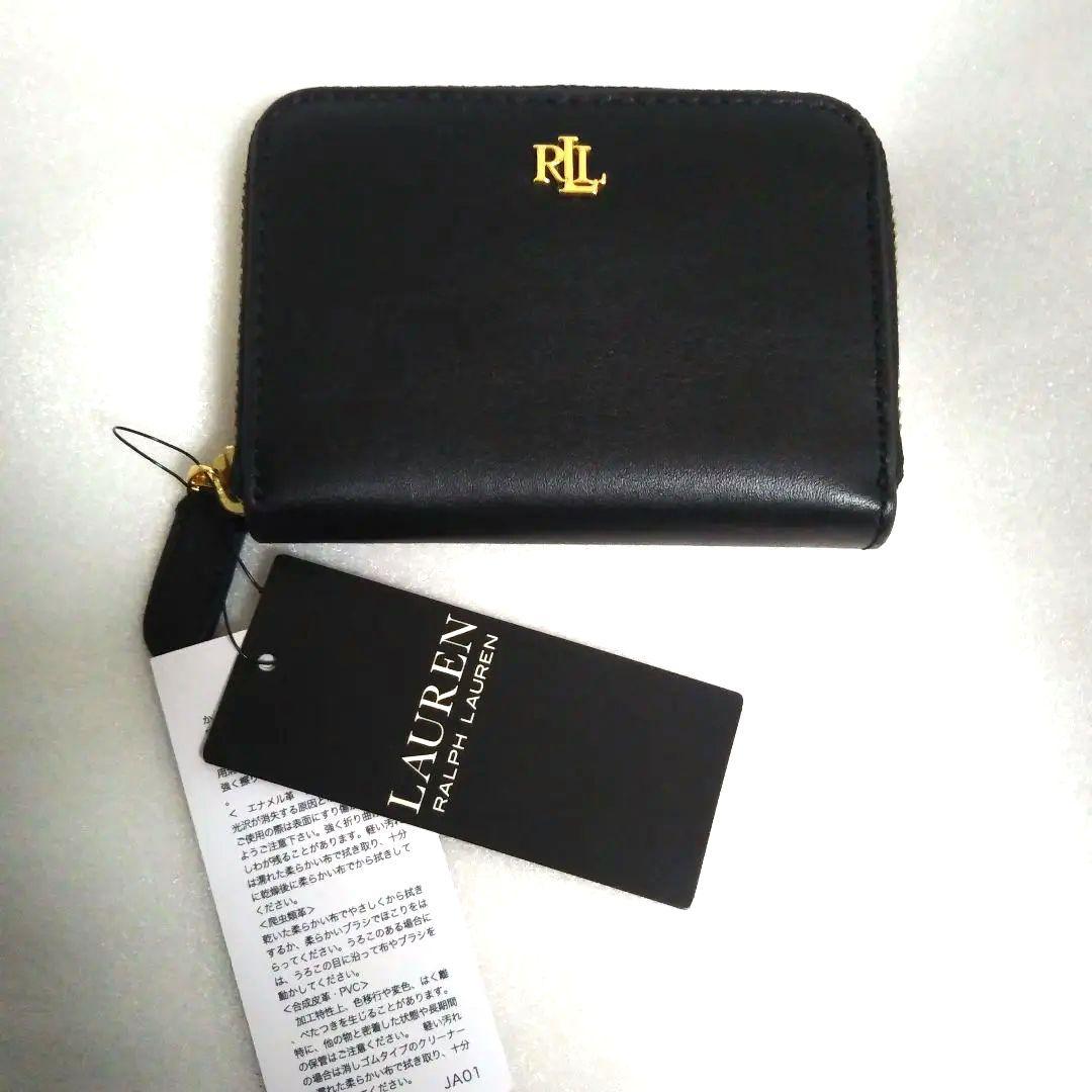 未使用 ラルフローレン　レザー　財布　ラウンドジップ　ロゴ