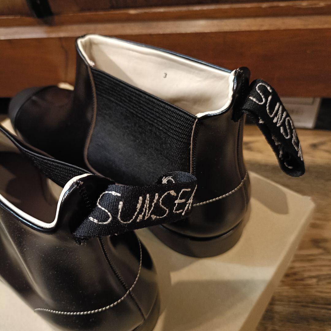 靴 sunsea 21aw One-sidegore Boots