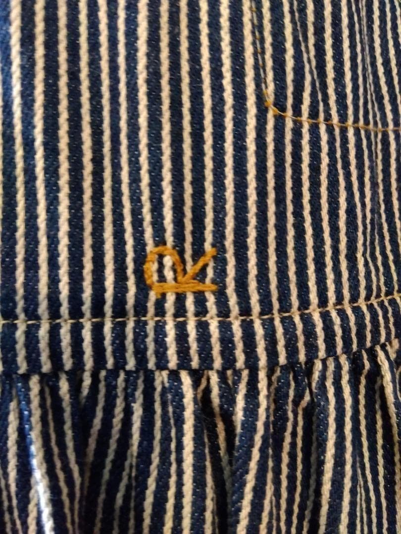 か*ん様 【未使用に近し】45R　ロングワンピース　星3つでサイズL　ストライプ