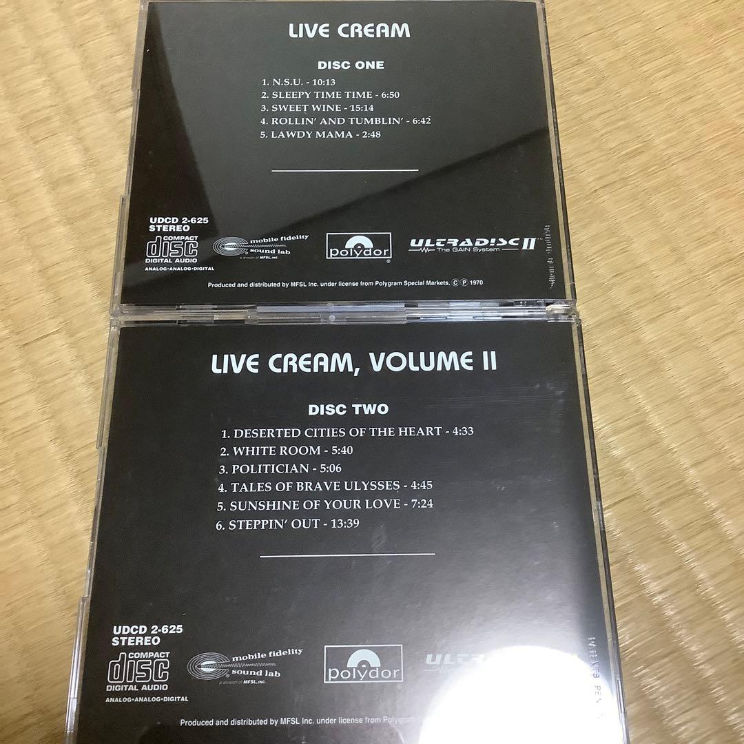 洋楽 CREAM LIVE CREAM & LIVE CREAM, VOLUME II