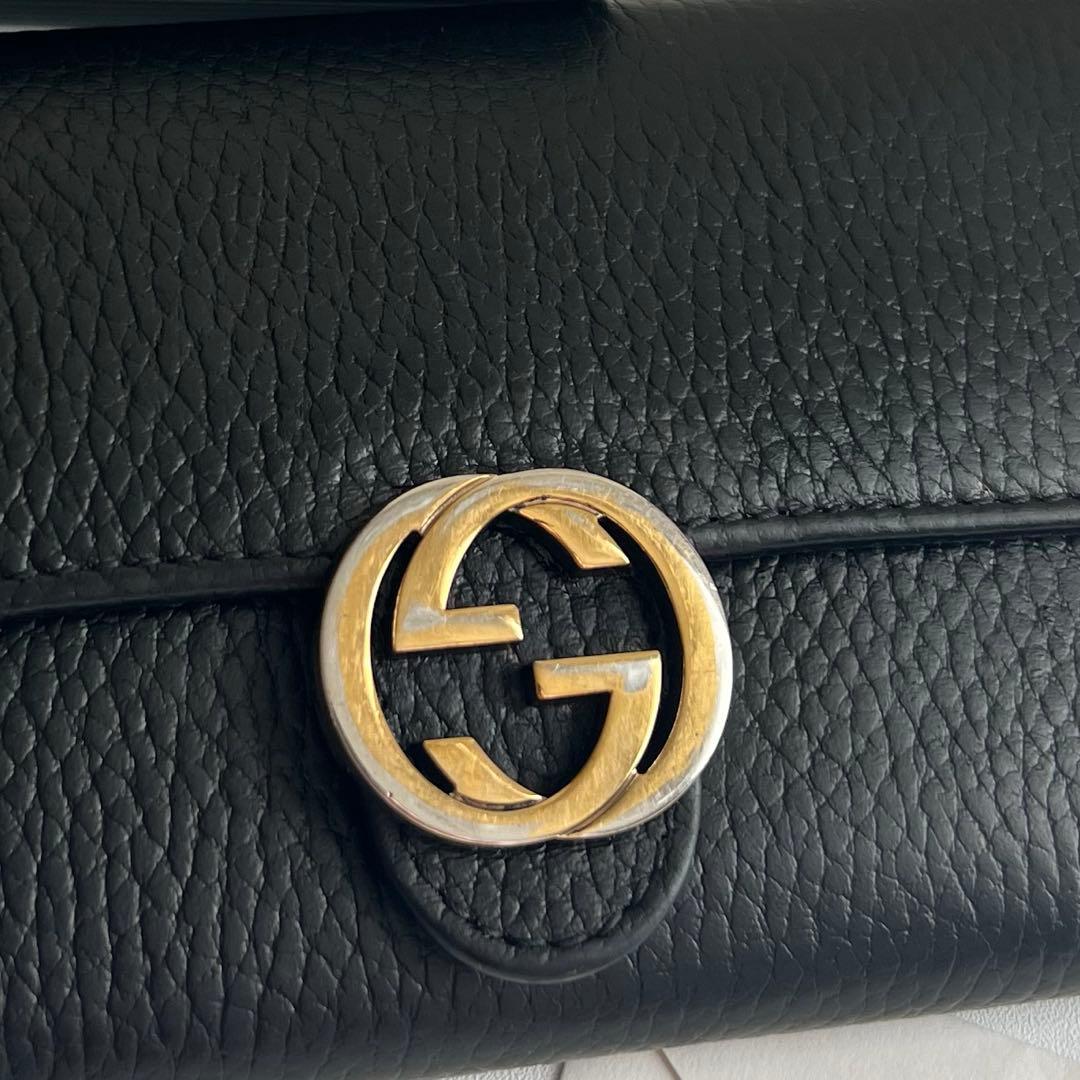04 美品 GUCCI グッチ 2つ折り 長財布