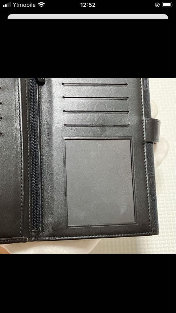 未使用　LOEWE ロエベ　長財布　キャンバス×レザー　黒　ブラック　箱付き