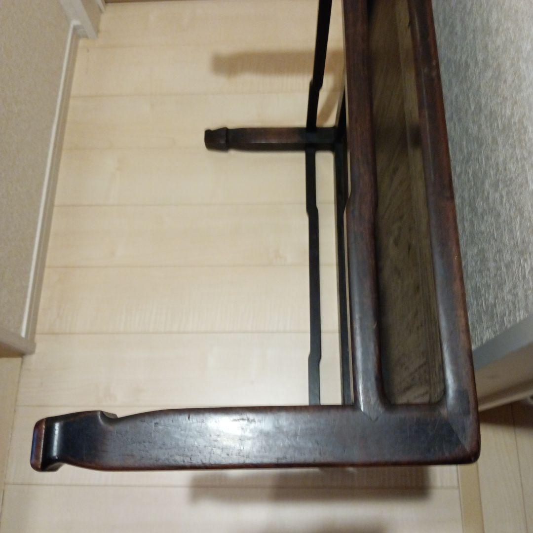 古民家木製座卓 ダークブラウン 正方形